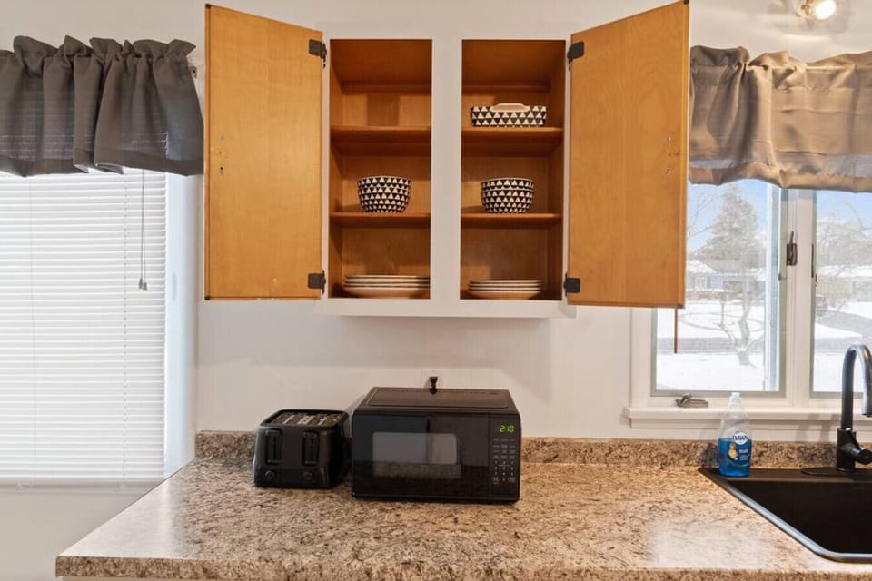 Toaster and microwave available