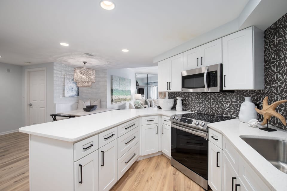 Kitchen with modern appliances