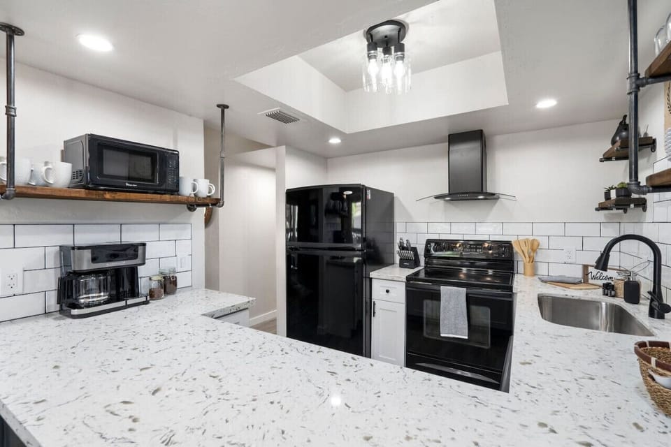 Full kitchen for cooking meals or making your morning coffee.