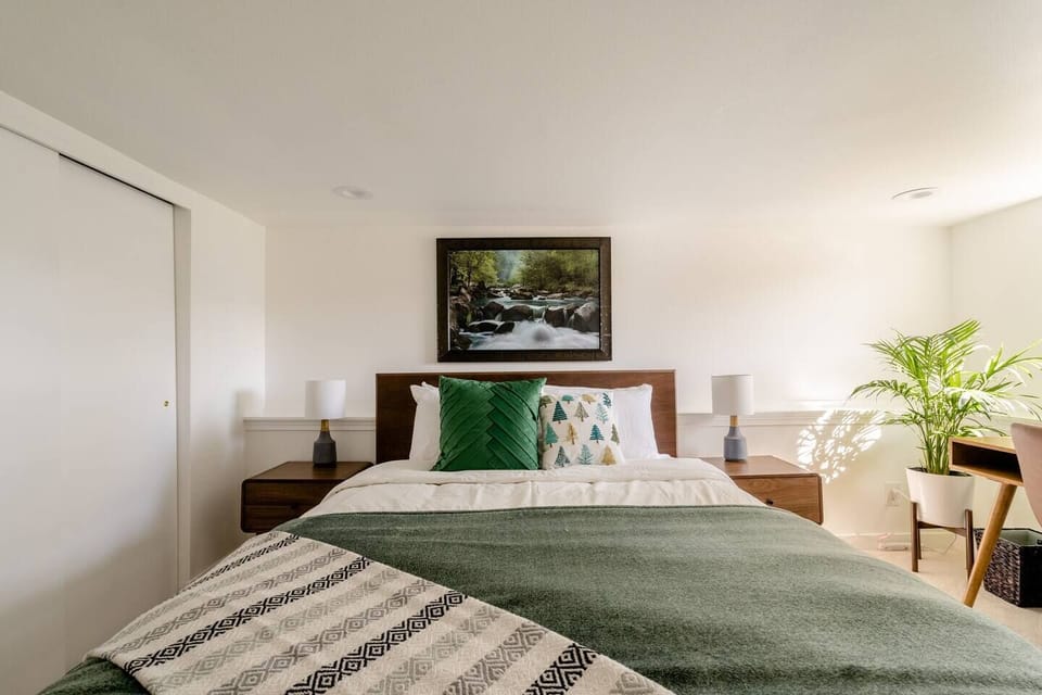 End your day in a PNW forest inspired bedroom