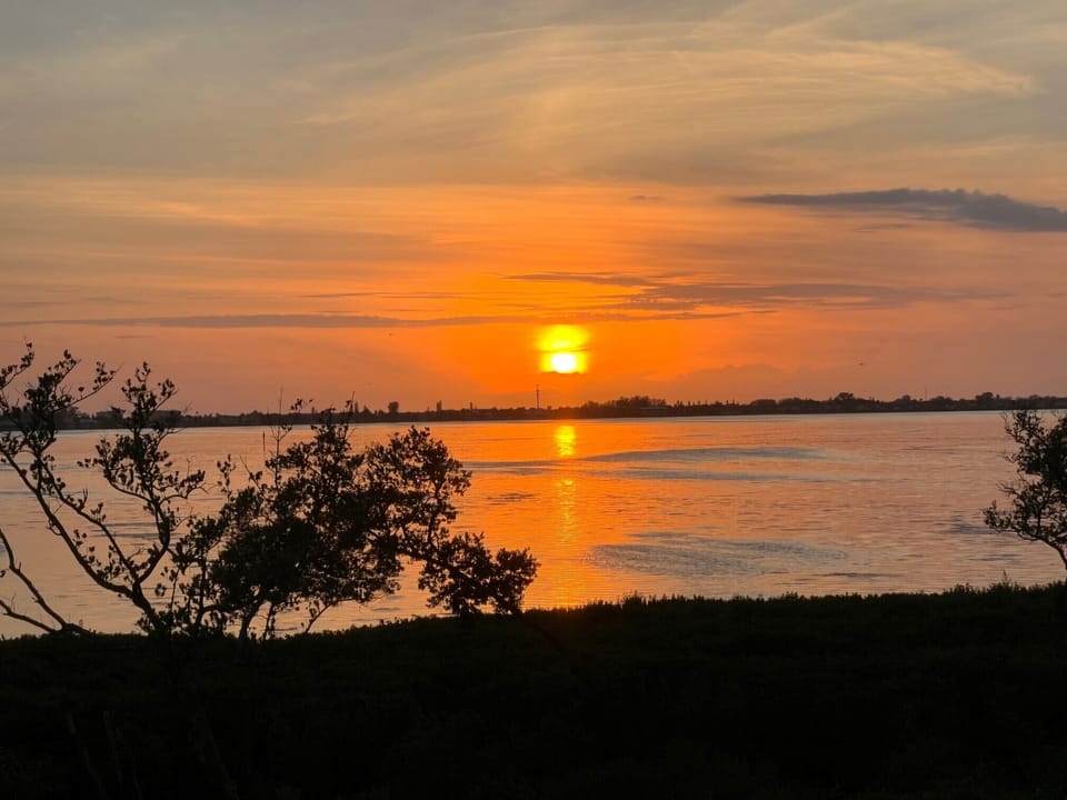 May sunset on the lanai