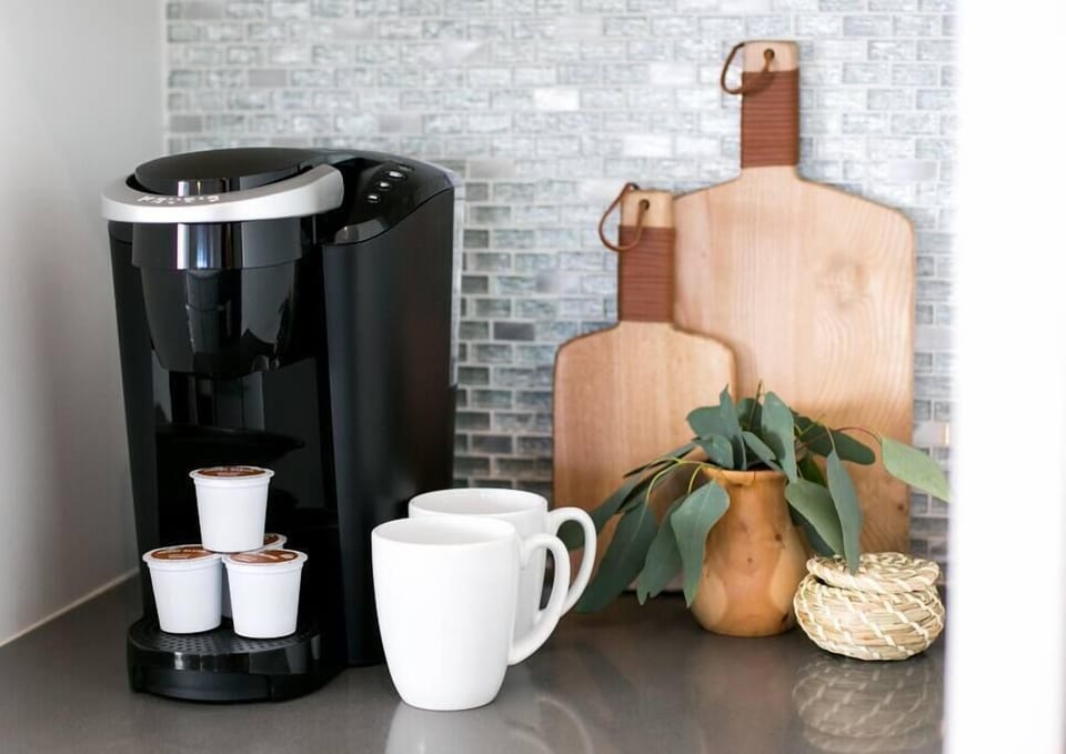 Wake up with a fresh cup of coffee in the morning.  