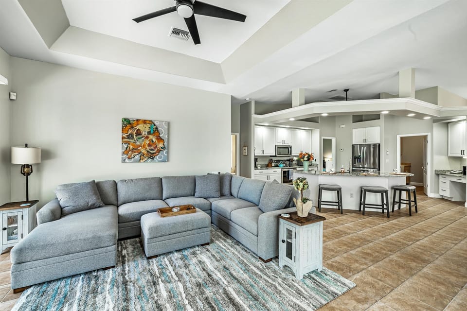 The open concept floor plan means you're always together