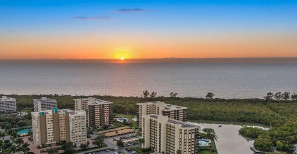 Gorgeous sunset views over the Gulf.