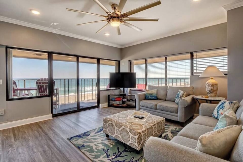 Beautifully decorated and super cozy living room. 