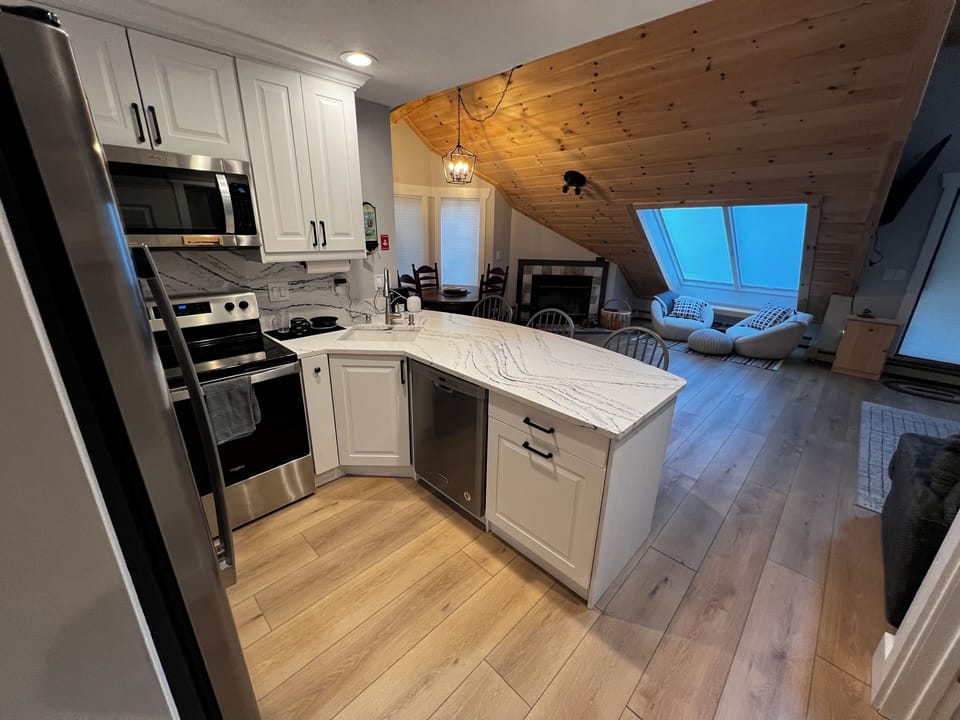 View of living room from Kitchen