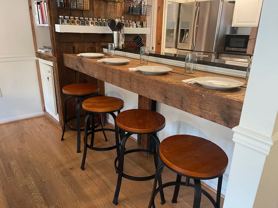 Bar seating for four
