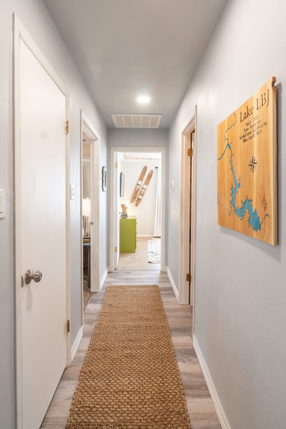 Welcome to our elegant property, where a grand hallway greets you upon arrival. 