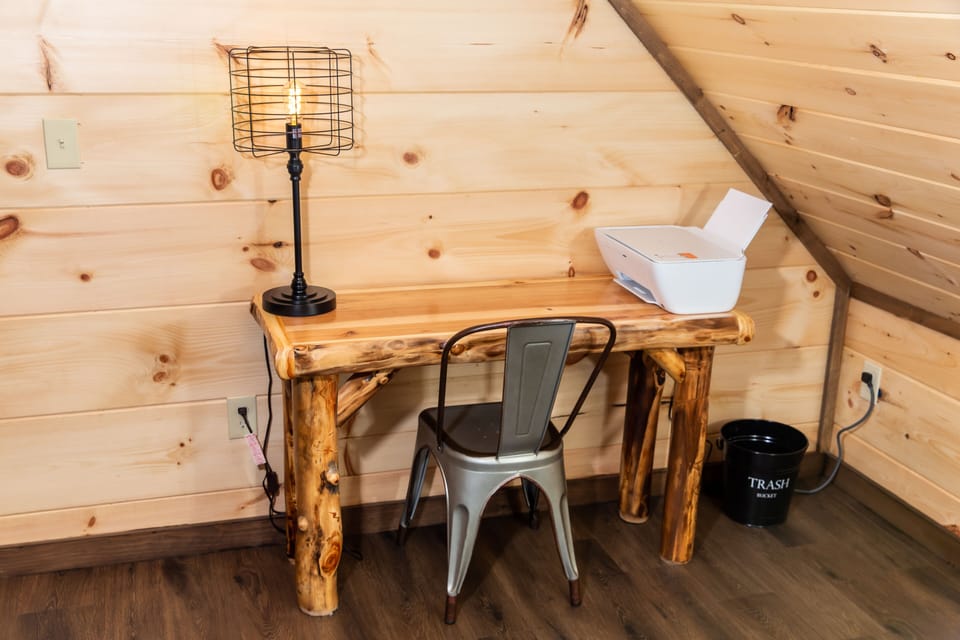 Office Work Station with a Wireless Printer