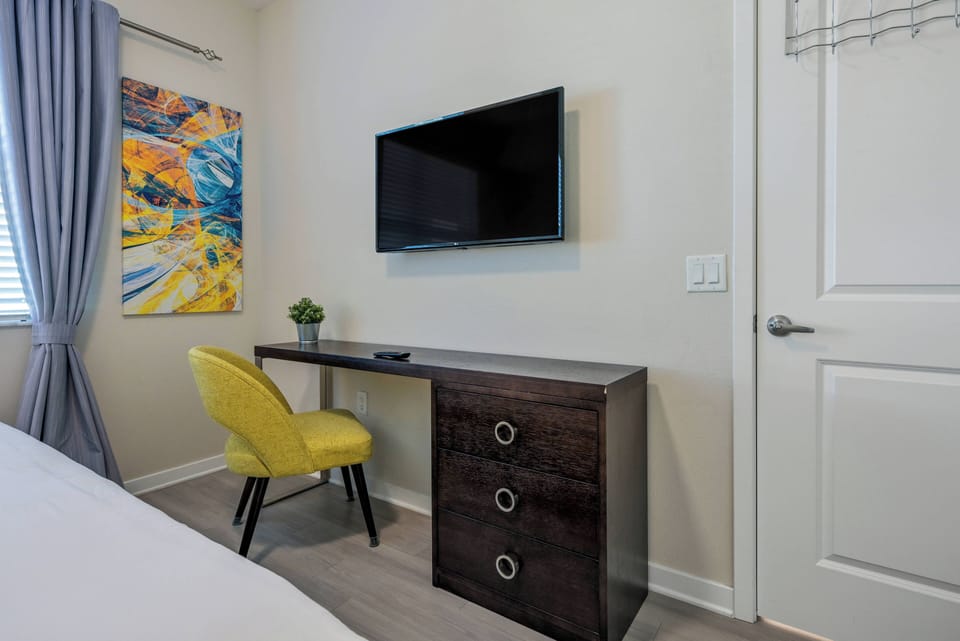 Dedicated workspace in bedroom