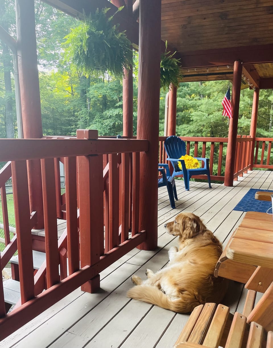 Grab an ice cold beverage and relax on the front deck