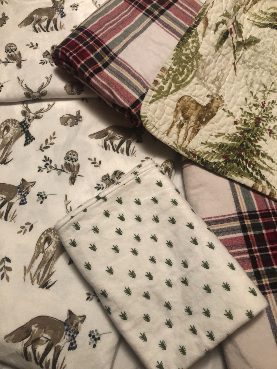 I put flannel sheets on all the beds in the winter.