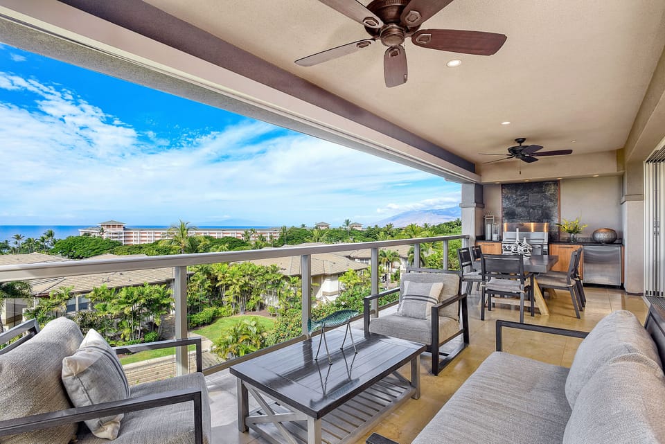 Relax on your Private Lanai with Ocean Views