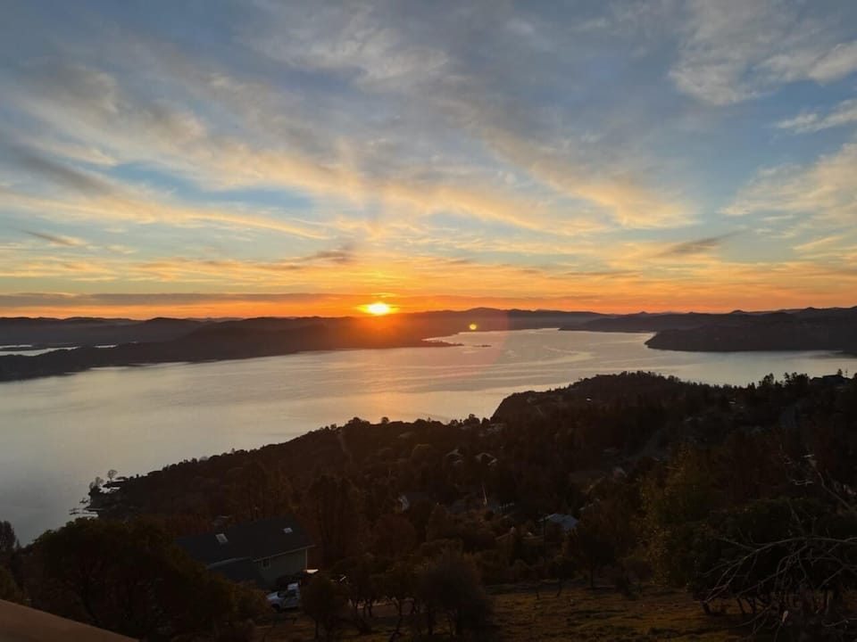 early sunrise view from deck 