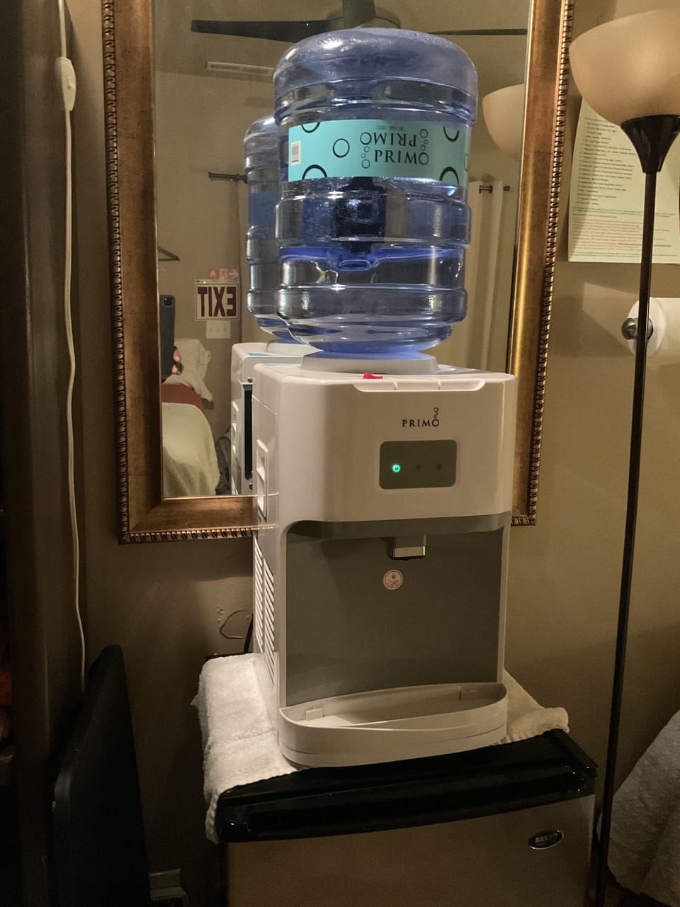 Private In-Room Water Cooler & Mini-Frige