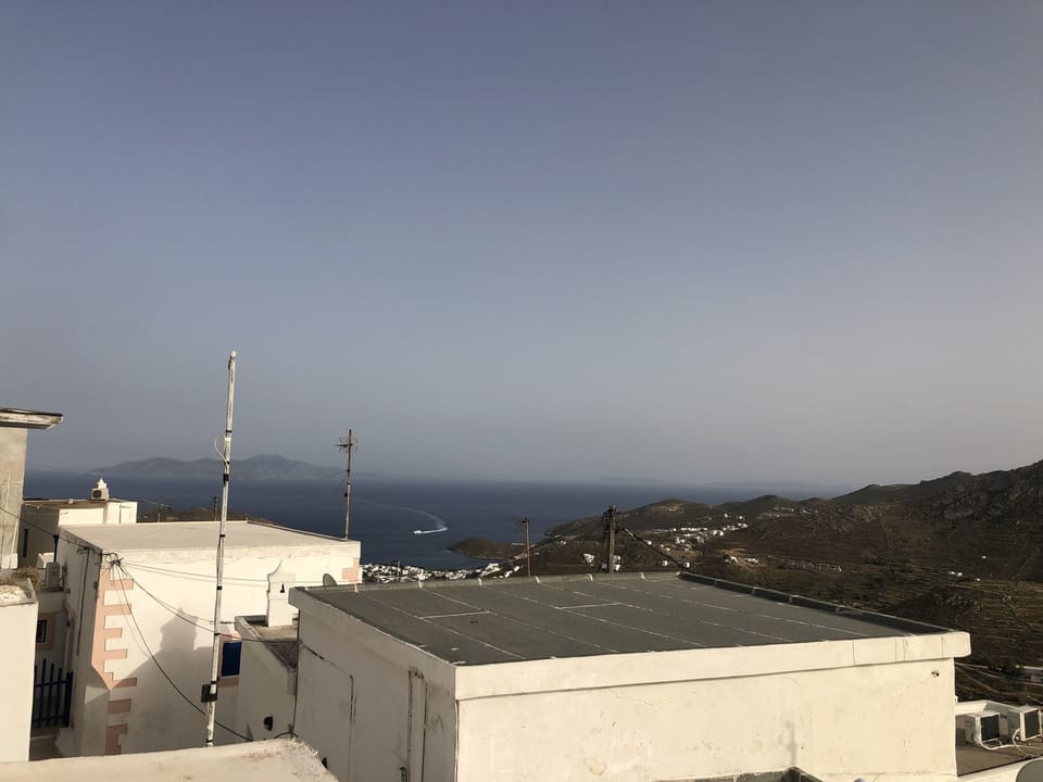 View to Chora and the church