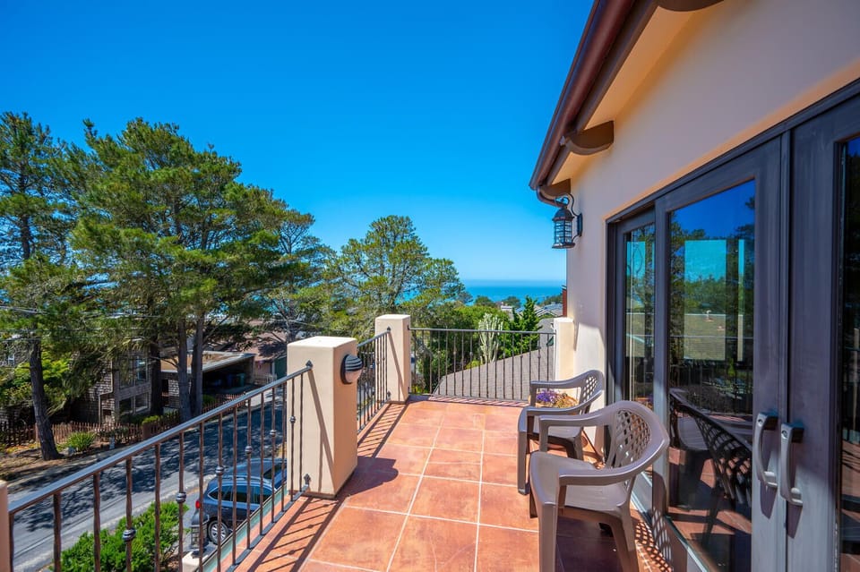 Upstairs deck.
