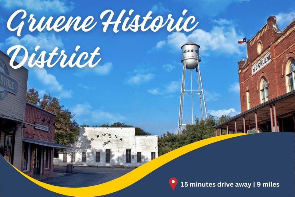 Shop, dine, and dance at Gruene Hall—Texas charm just 15 minutes away.