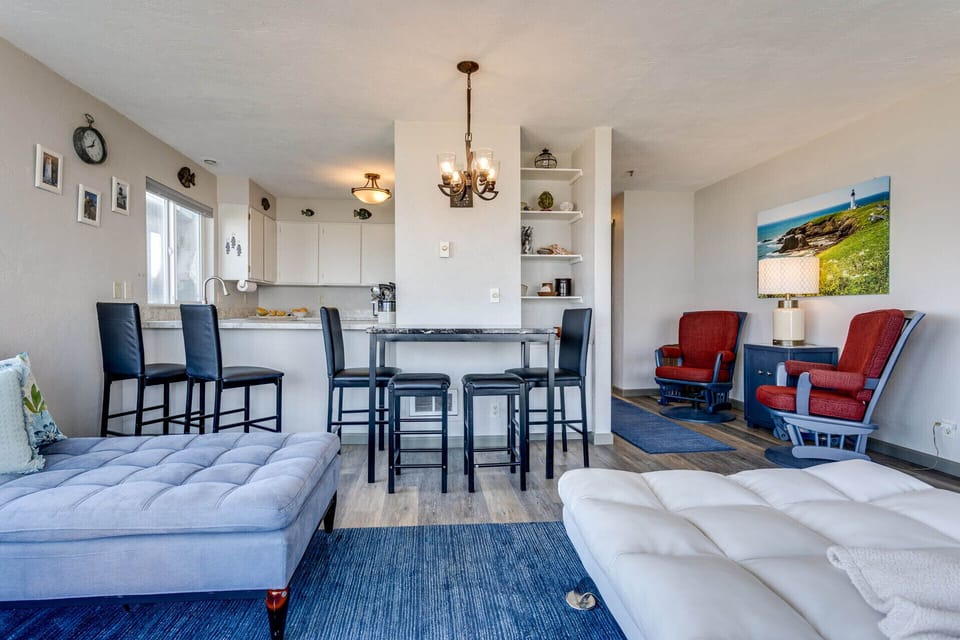 Plenty of seating in this condo!