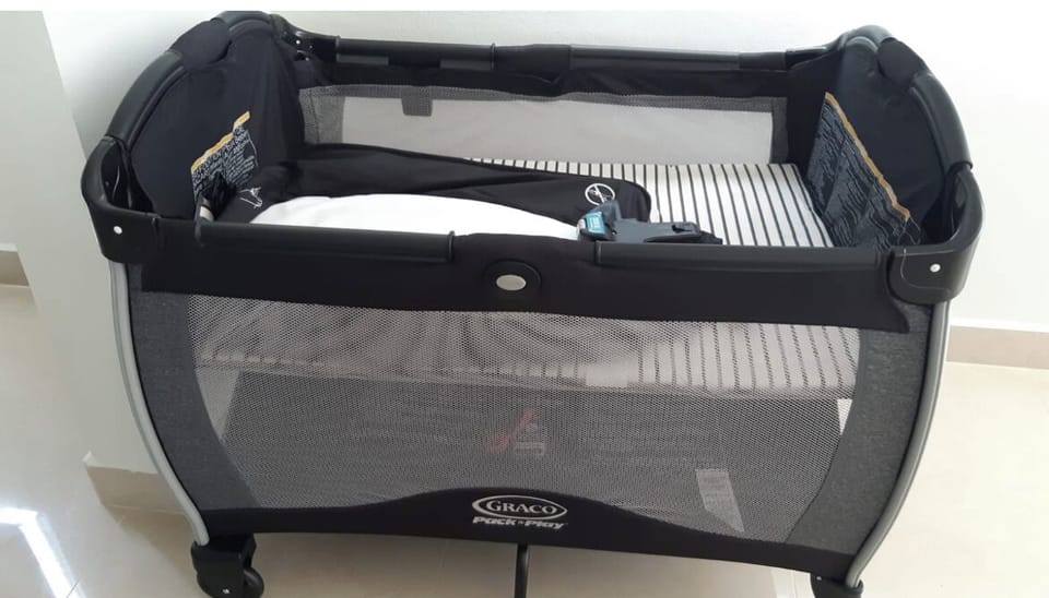 Pack and play playpen available upon request.