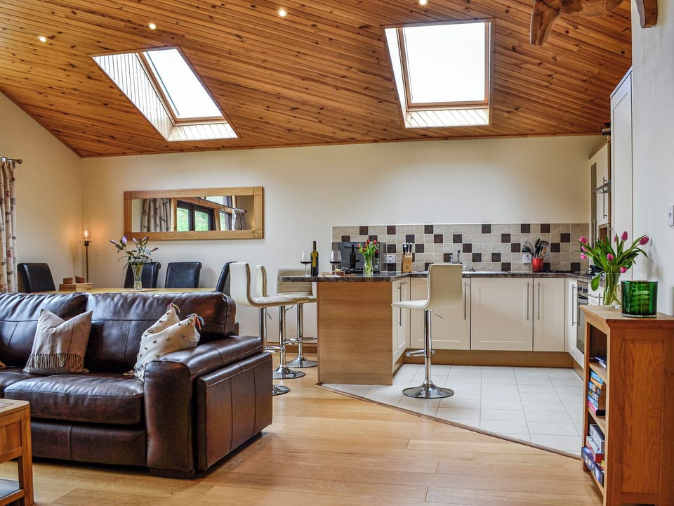 Open plan living space | 15 Glengoulandie Lodge, Glengoulandie, near Aberfeldy
