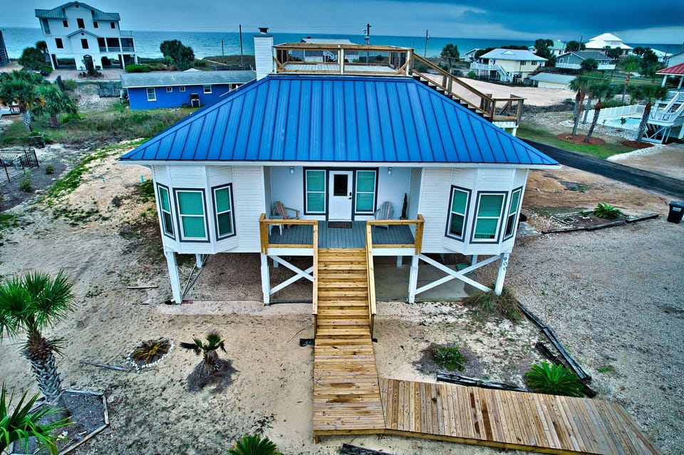 Front View of Home with new Walkway