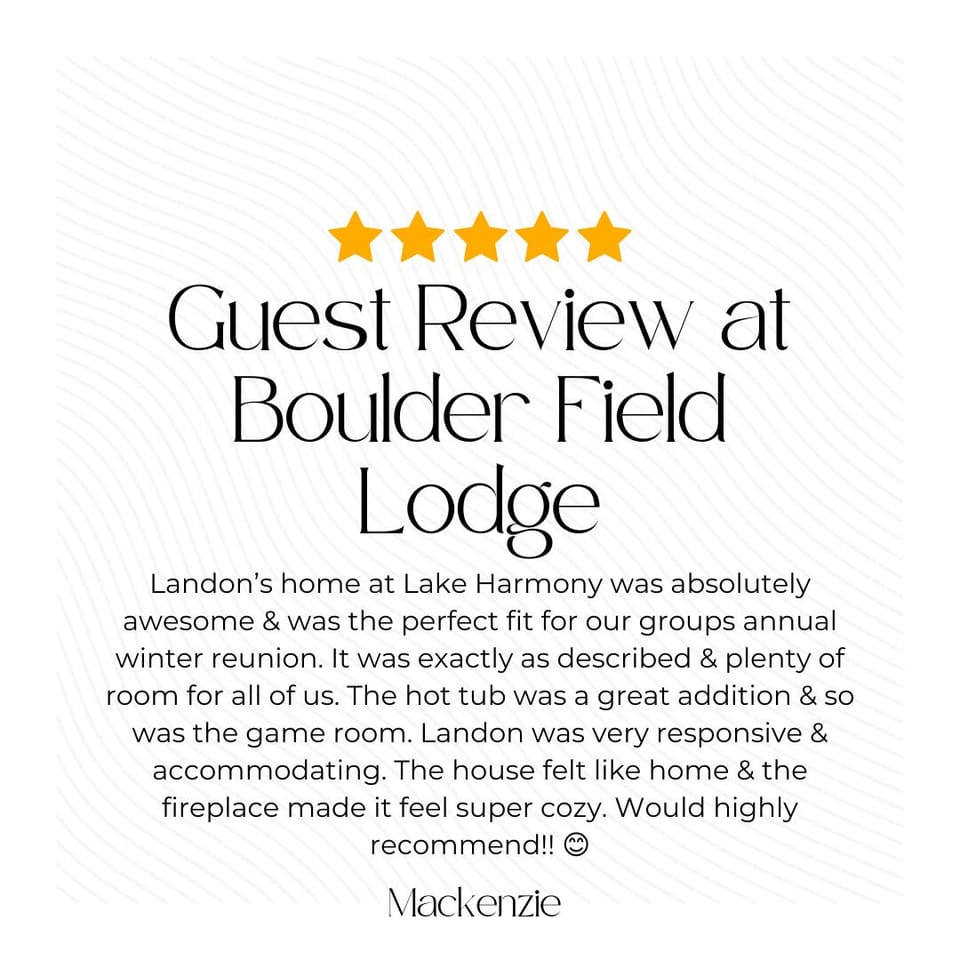 To see what previous guests have loved about their stay at Boulder Field Lodge, just check out our fantastic online guest reviews!