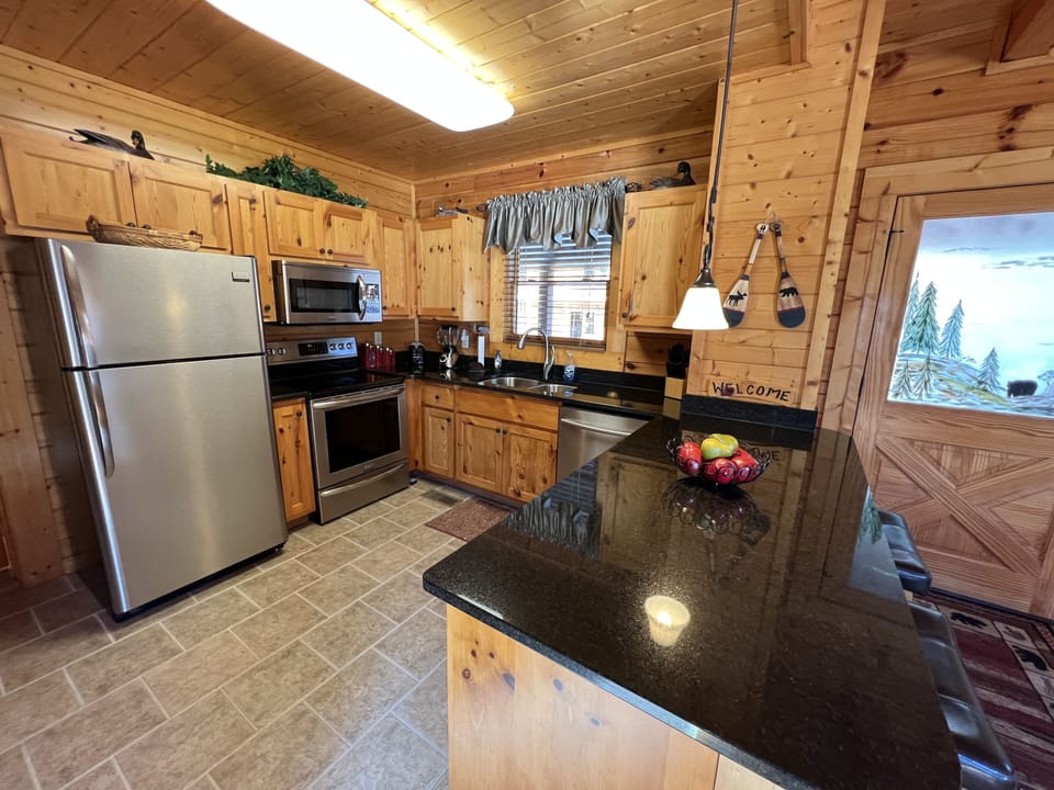 Full Kitchen stocked with appliances