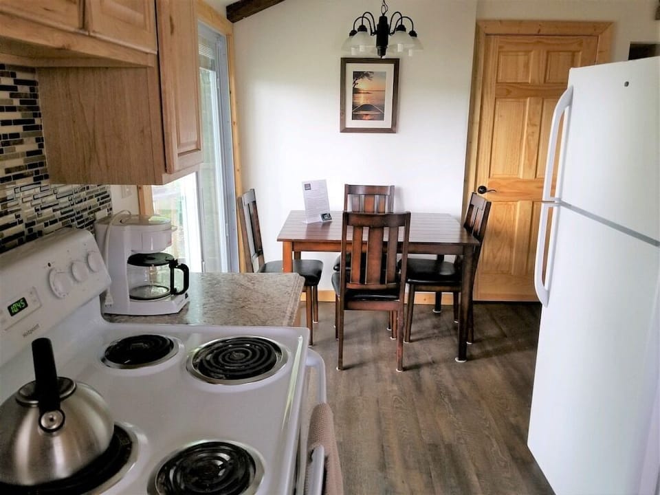 Upstairs kitchen-dining area