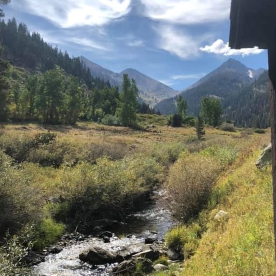 Mineral King Recreation Area. The entrance is 3 miles from the cabin. 