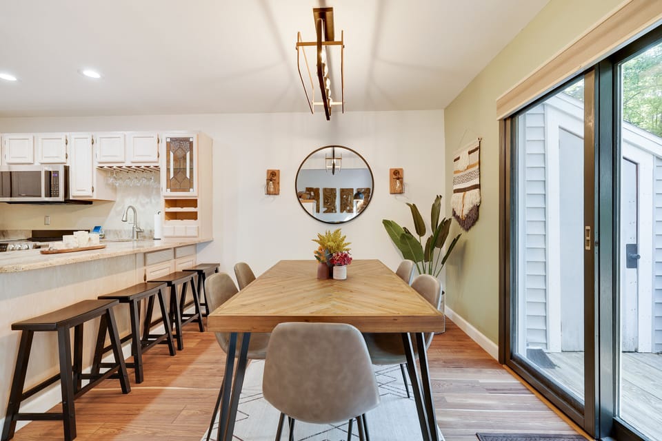 Pick your dining or game seat! dining table seats 6, w counter seating for 4