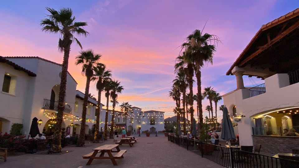 Old Town La Quinta at night