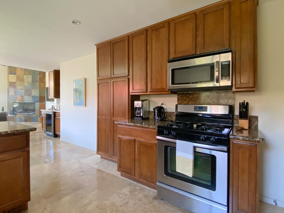 Well-stocked kitchen for guests who love to cook