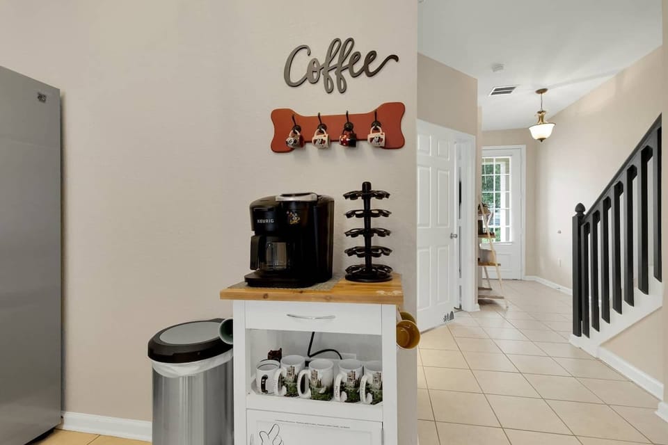 Coffee Station, K-Cups, Nespresso Machine, and Regular Coffee