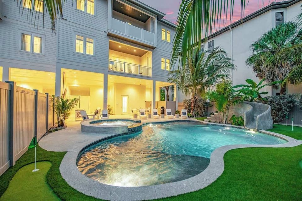 Twilight - Pool View