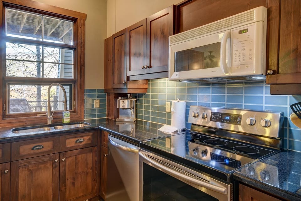 Fully equipped kitchen with everything you need, including multiple coffee maker