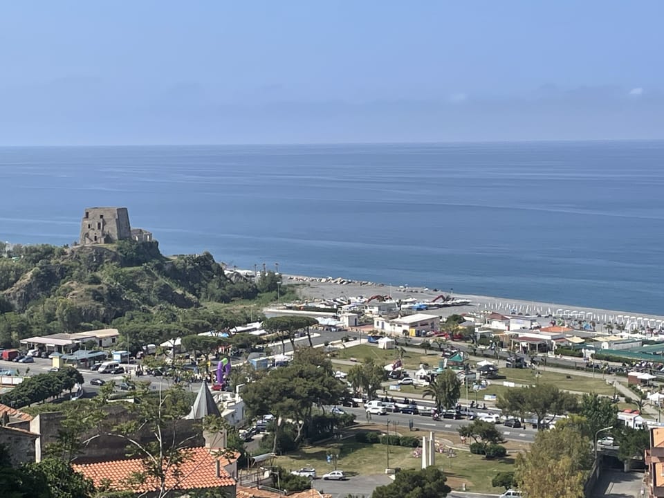 The view from the balcony.