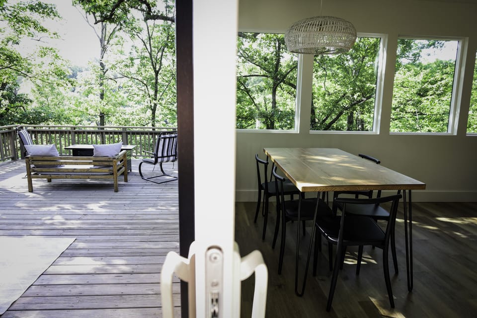 Enjoy indoor/outdoor living.