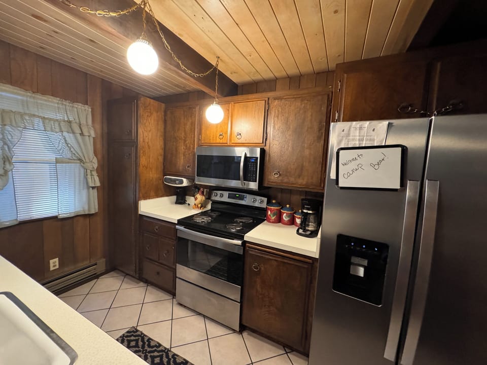 Fully stocked kitchen