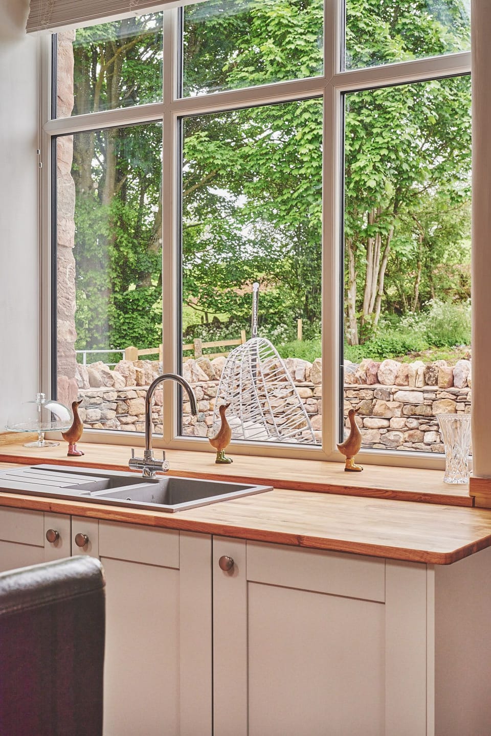 The kitchen at Plum Cottage, Lake District