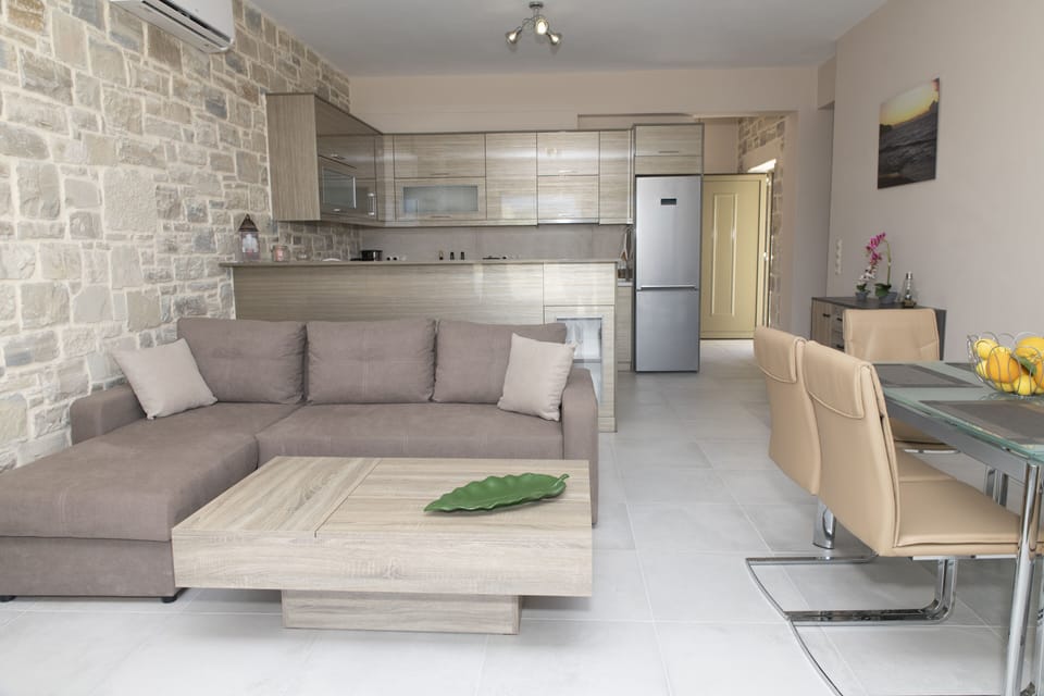 living room + open kitchen