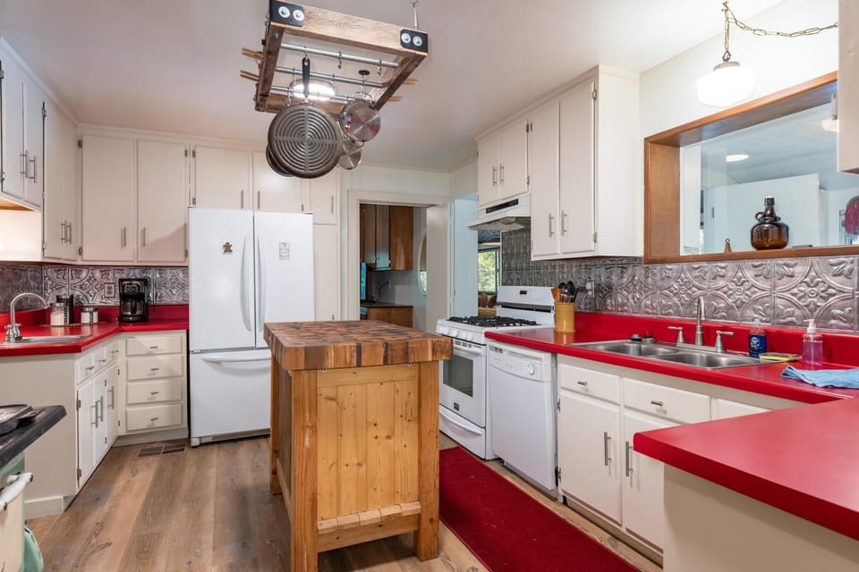 View of kitchen from pantry.