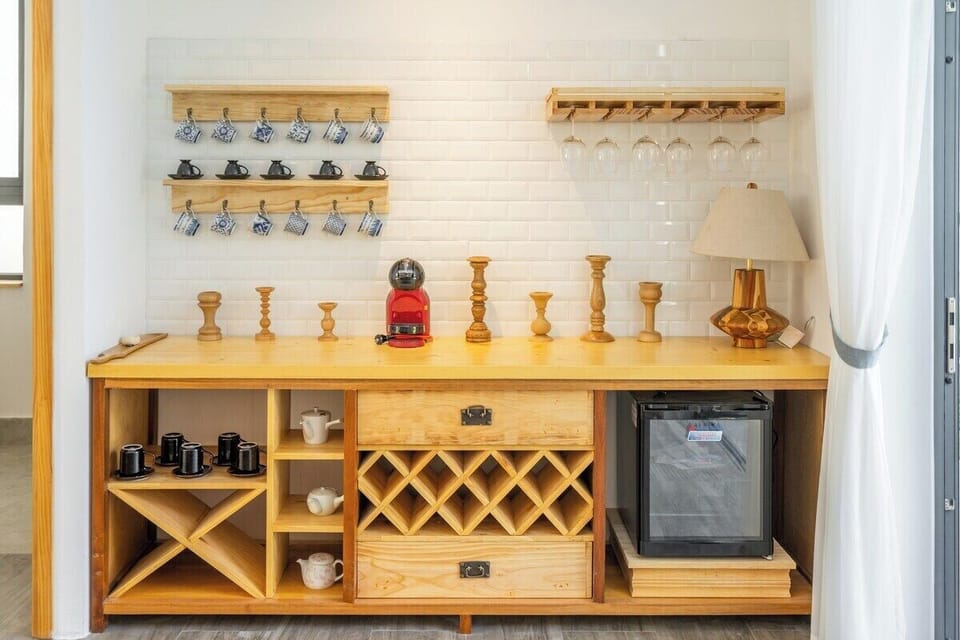 Nice wooden stuffs for wine and minibar