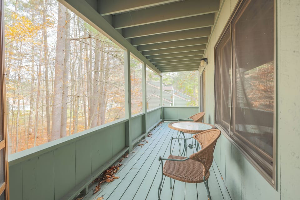 Deck from living are to master bedroom