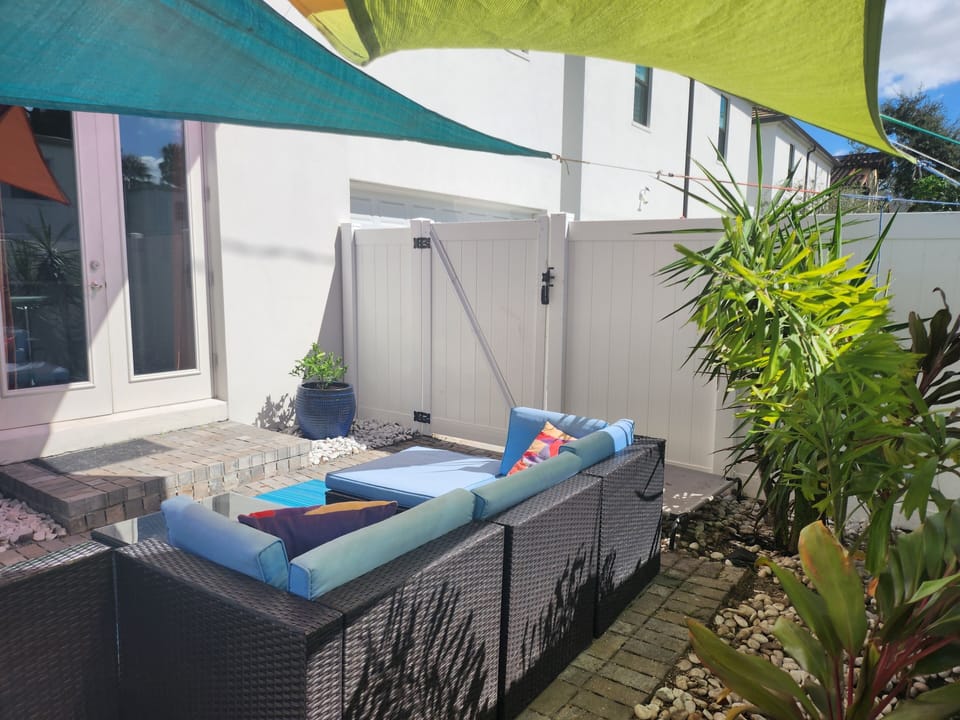 Fenced Patio Oasis