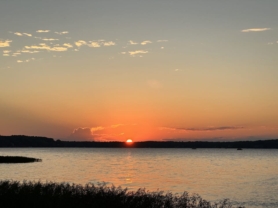 Sunset views from the dock!