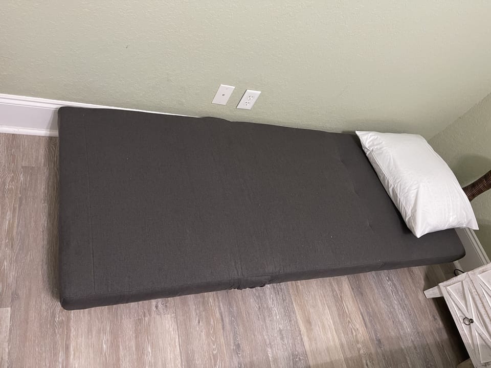 Sofa Chair when folded out into a bed. There are two of these if needed. 