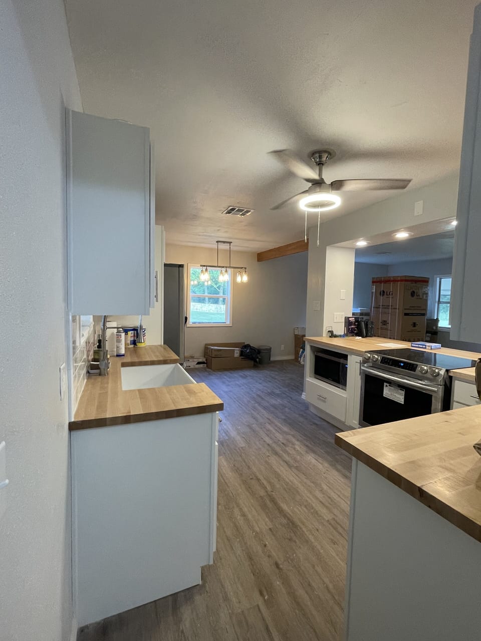 New countertops, cabinets, floors and appliances make Saline Cabin a hidden gem.