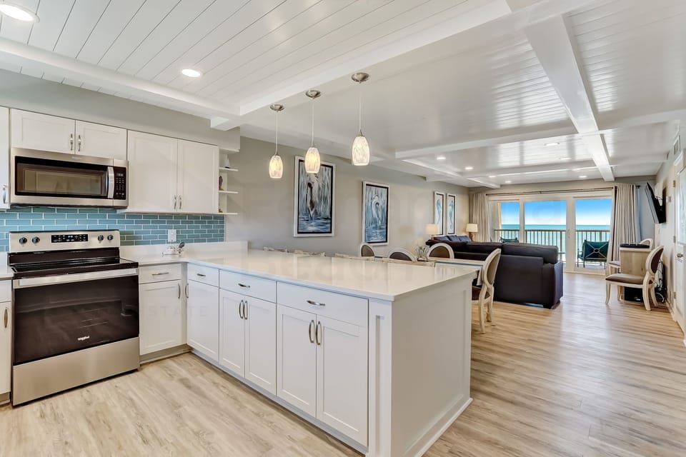 Kitchen with Ocean View
