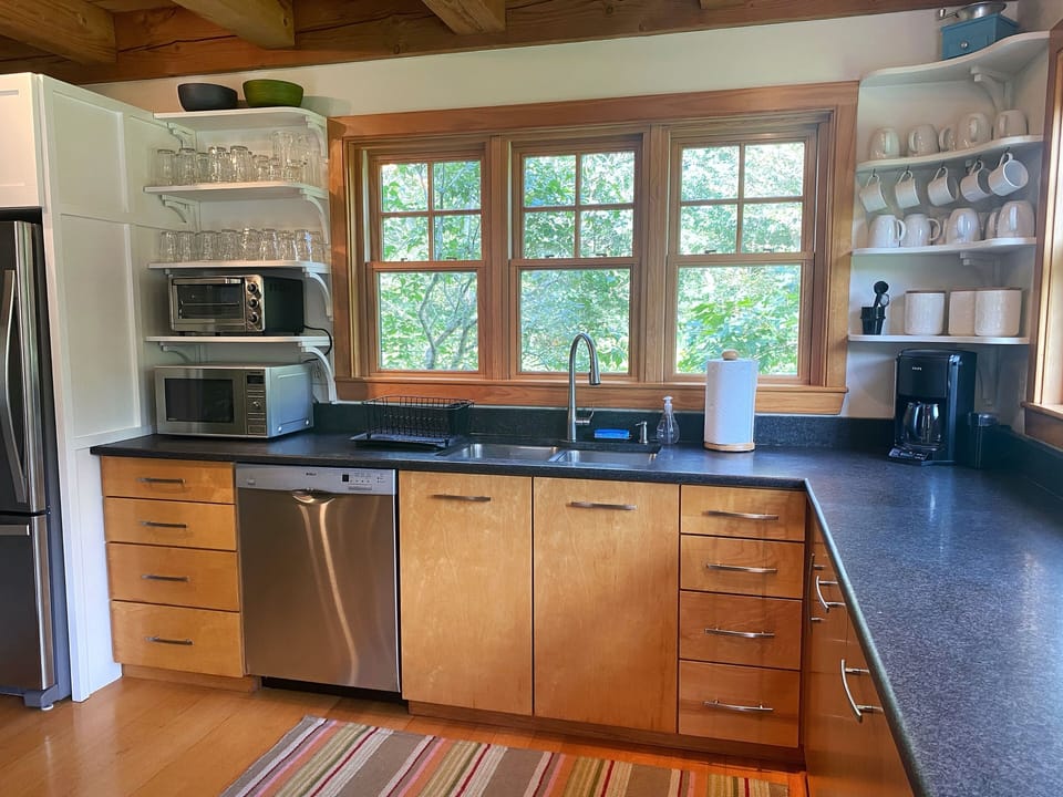 Kitchen is well-stocked for all your needs